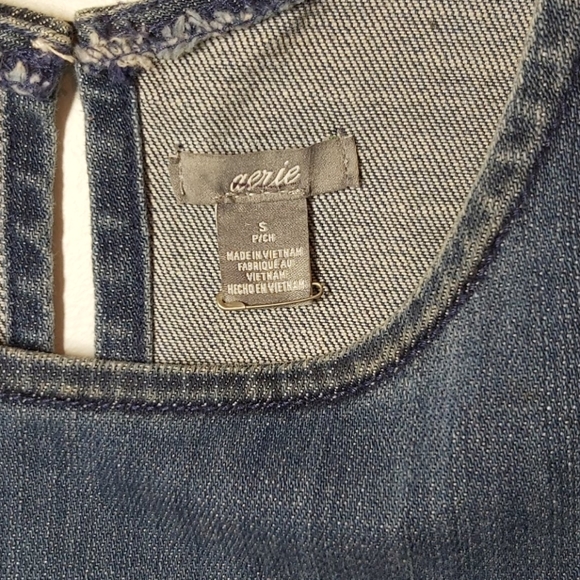 Aerie denim sleeveless crop top - Picture 2 of 3